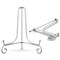 TR-LIFE Plate Stands for Display - 4 Inch Plate Holder Display Stand + Metal Easel Stand for Picture Frame, Decorative Plates, Photo, Book, Collectibles (2 Pack)